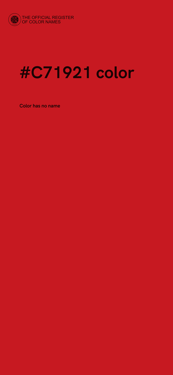#C71921 color image