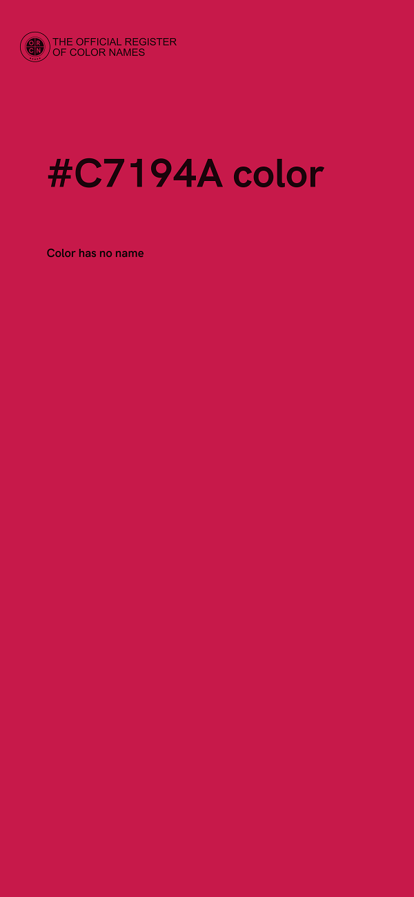 #C7194A color image