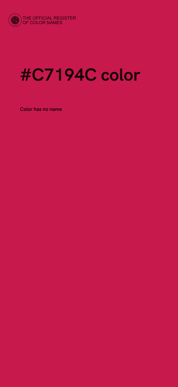 #C7194C color image