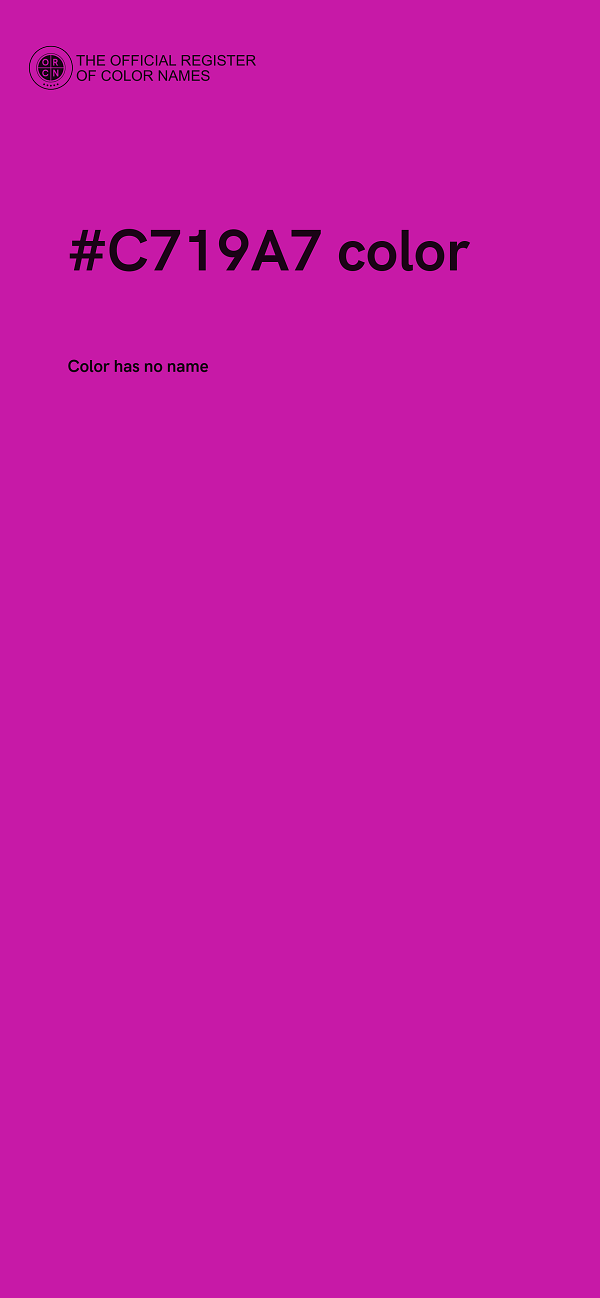 #C719A7 color image