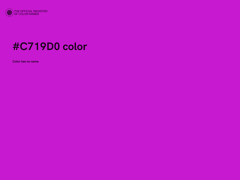 #C719D0 color image