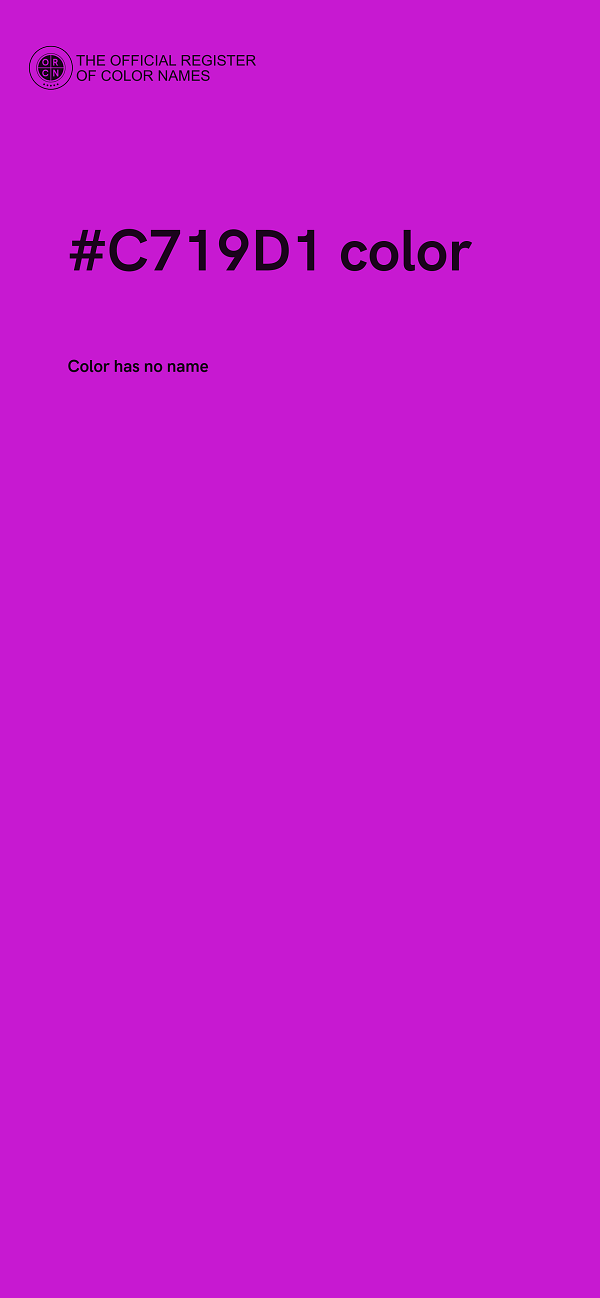 #C719D1 color image