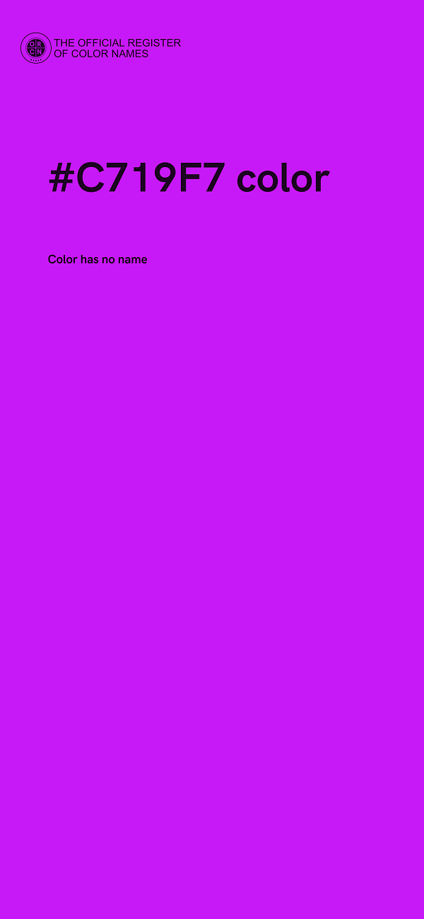 #C719F7 color image