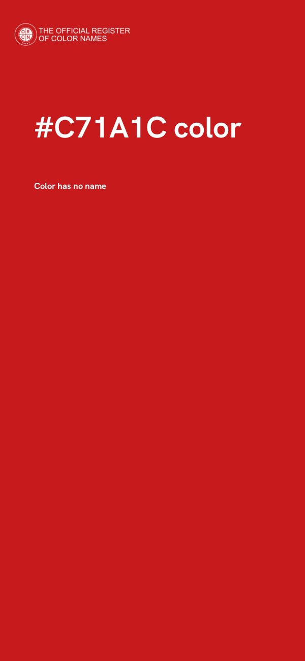 #C71A1C color image