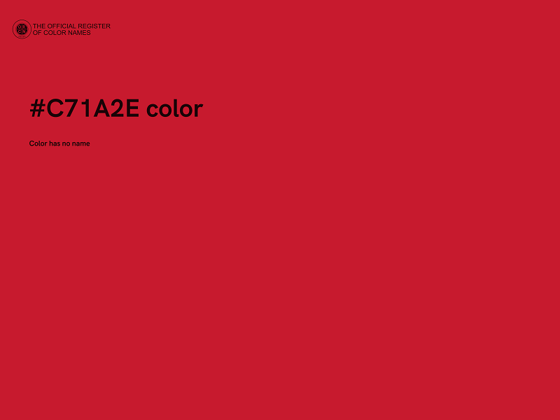 #C71A2E color image