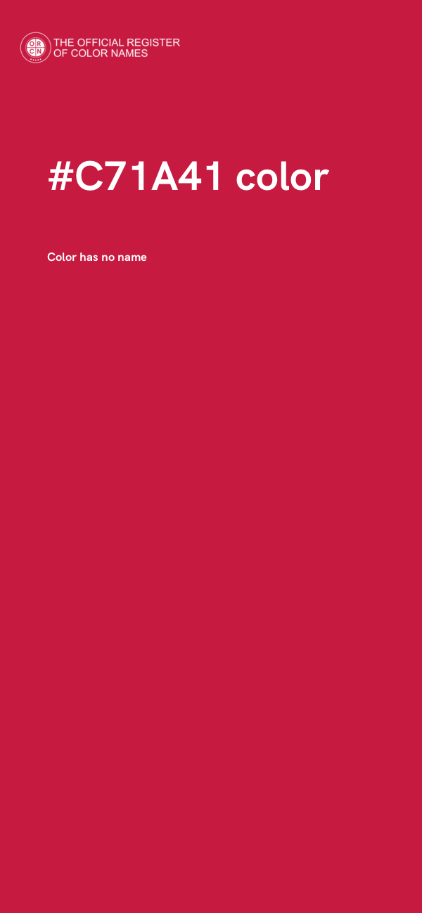 #C71A41 color image