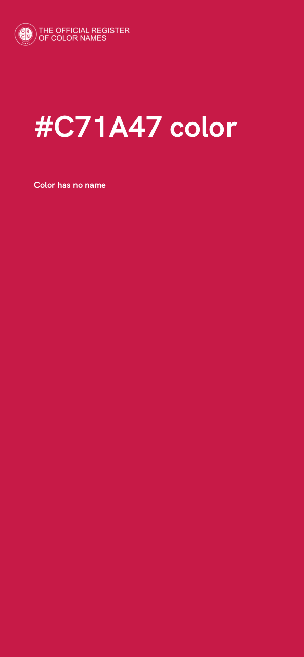#C71A47 color image