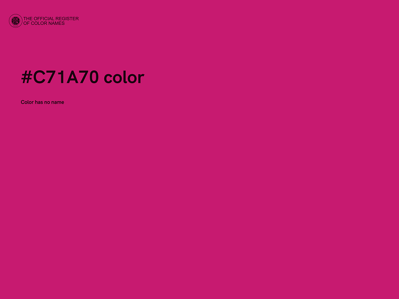 #C71A70 color image