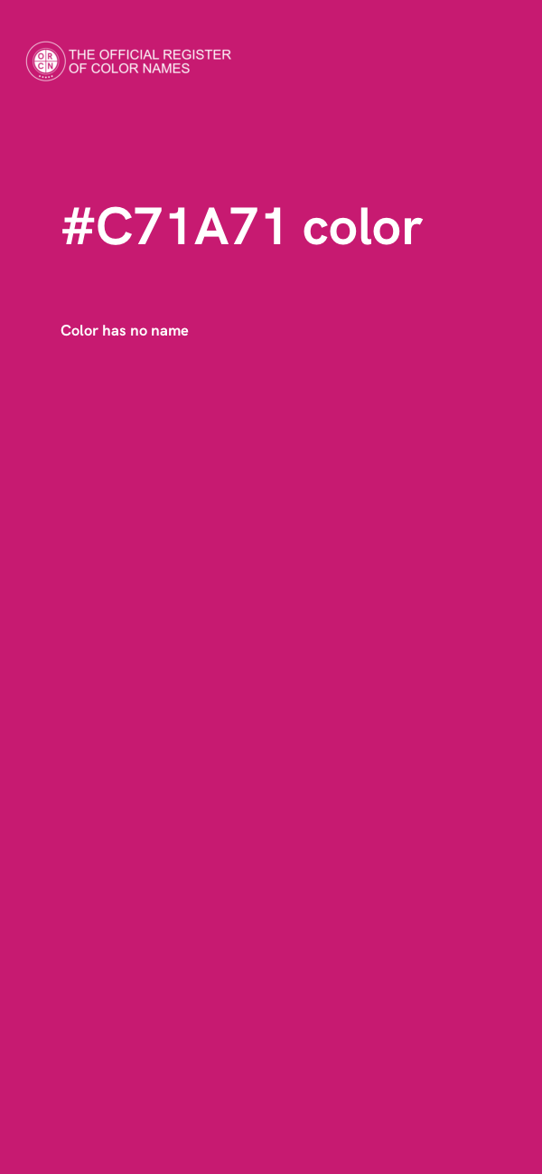 #C71A71 color image
