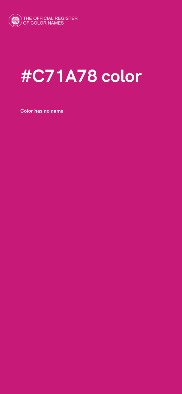 #C71A78 color image