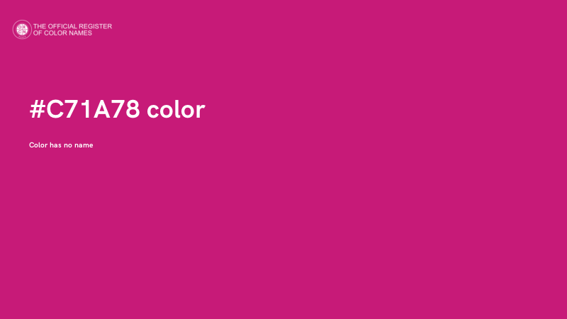 #C71A78 color image