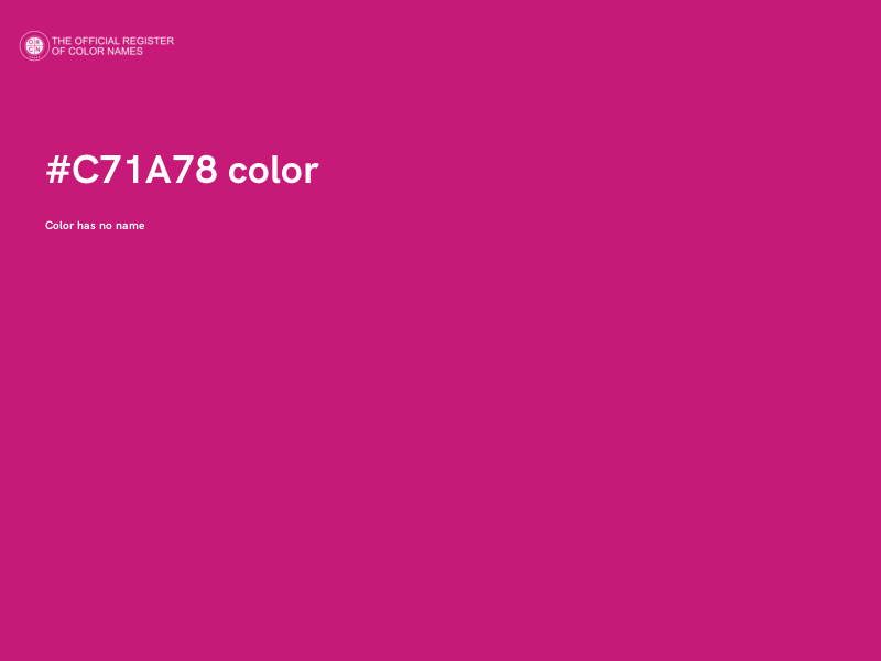 #C71A78 color image