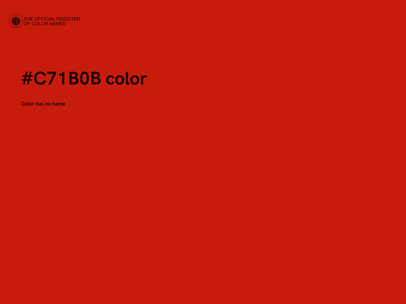 #C71B0B color image