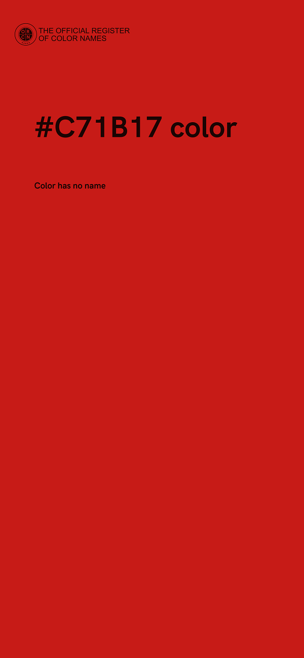 #C71B17 color image