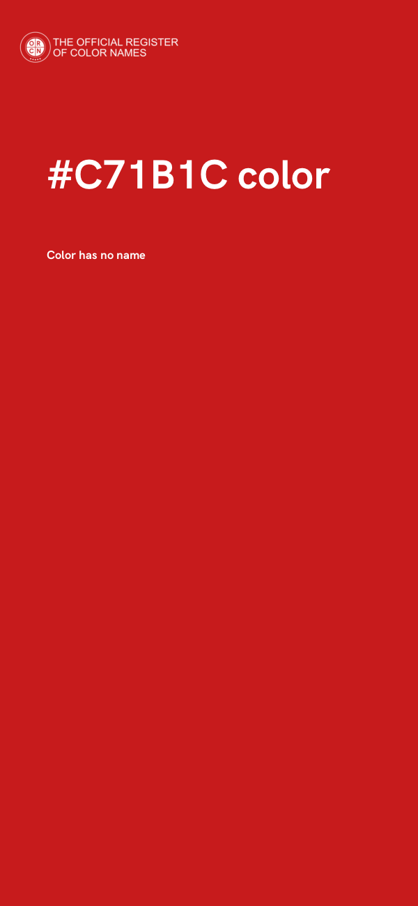 #C71B1C color image