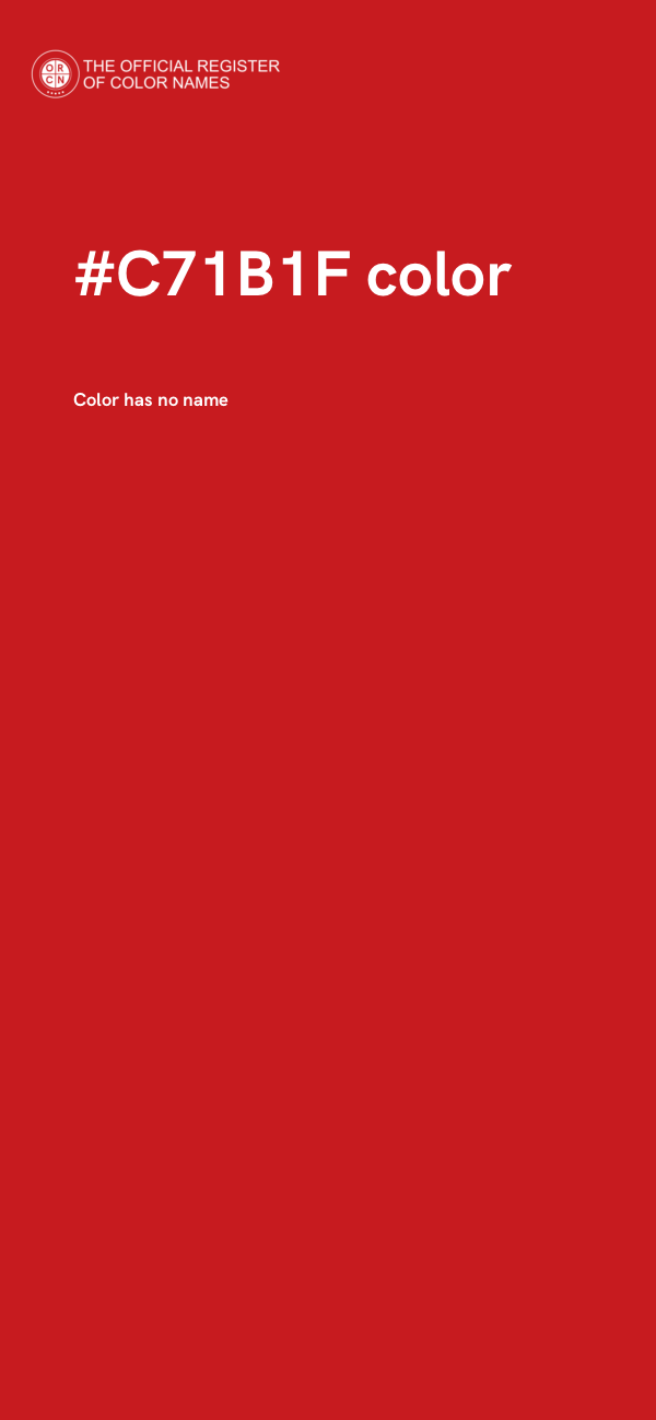 #C71B1F color image