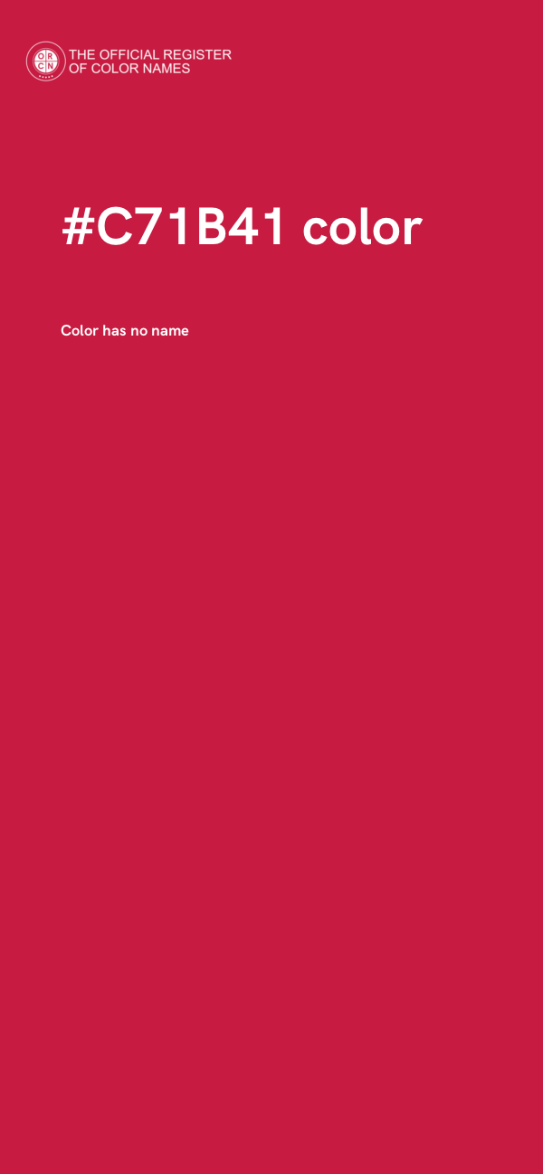 #C71B41 color image