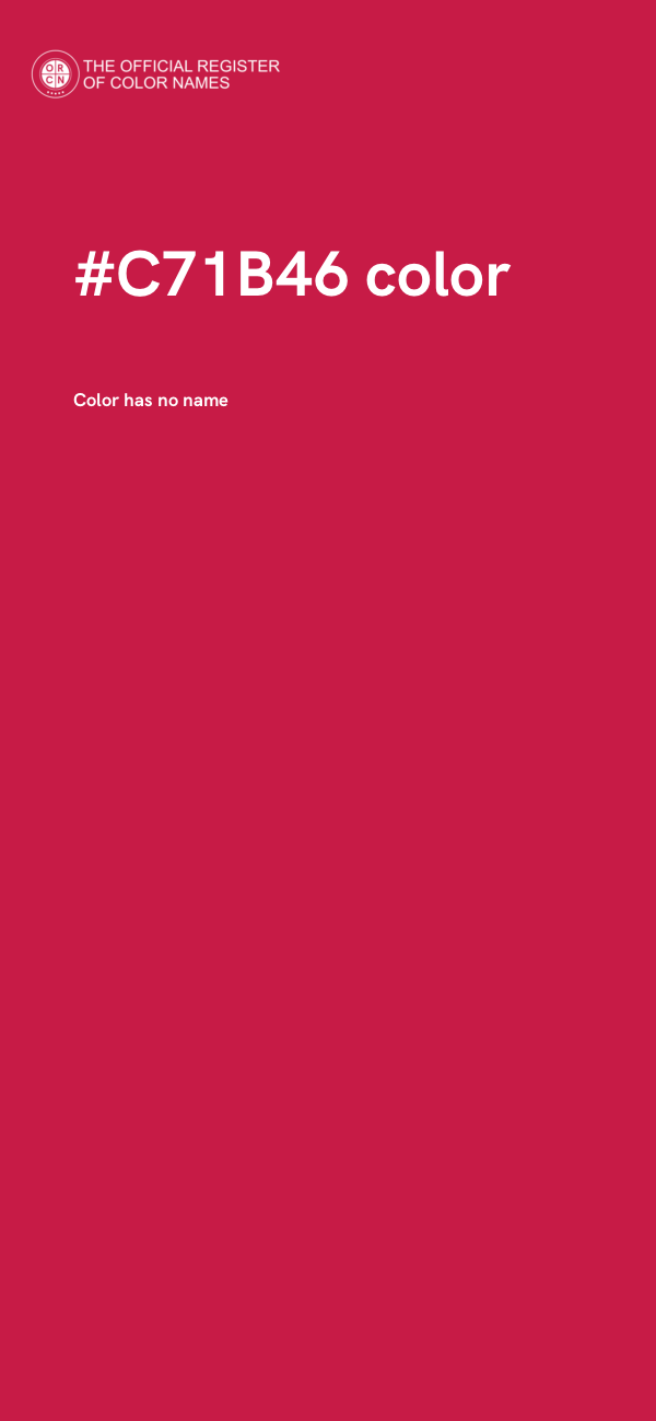 #C71B46 color image