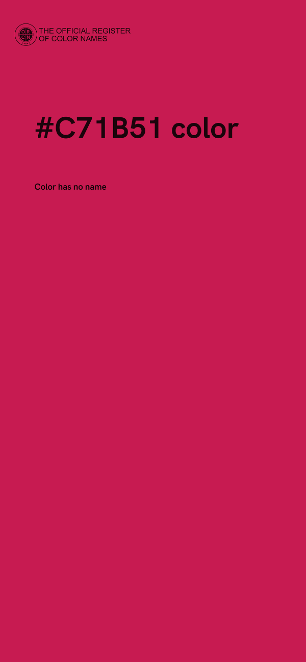 #C71B51 color image