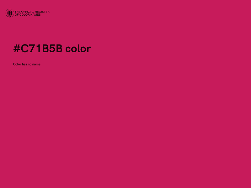 #C71B5B color image