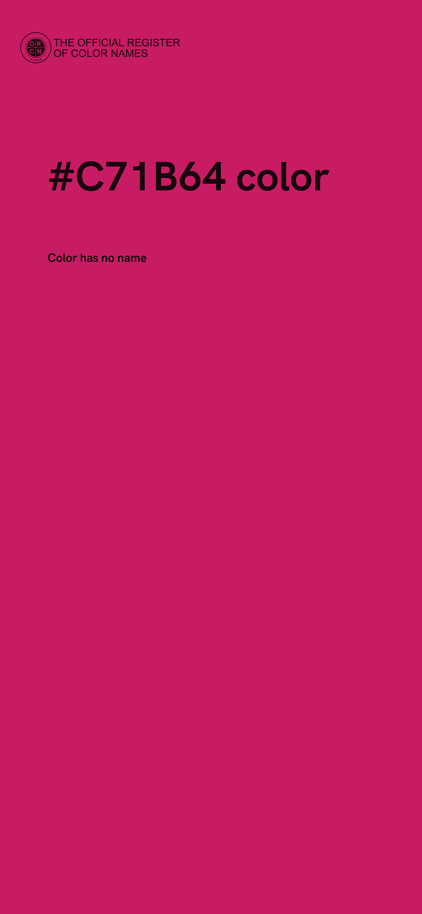 #C71B64 color image