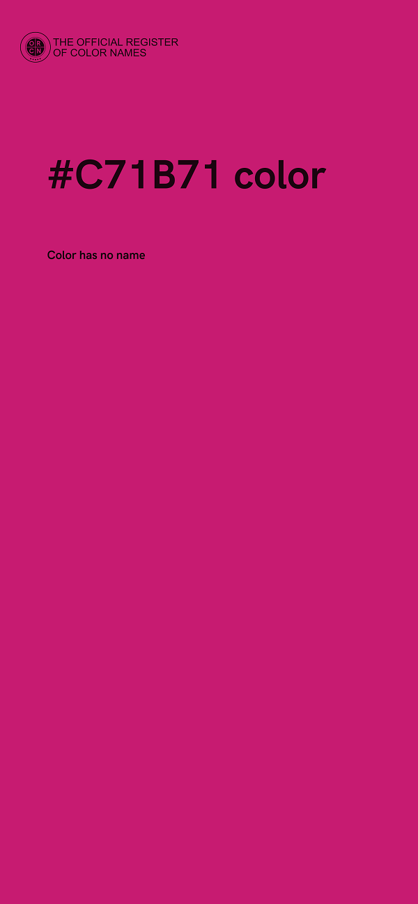 #C71B71 color image