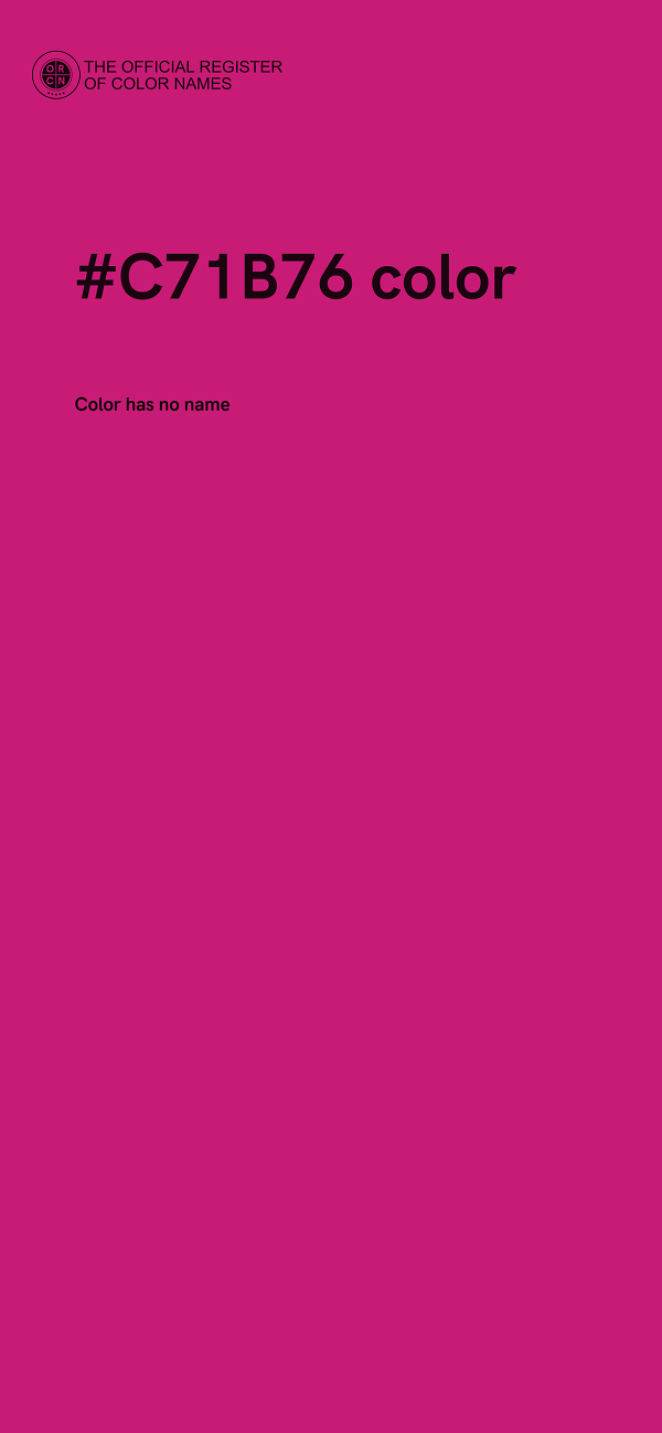 #C71B76 color image