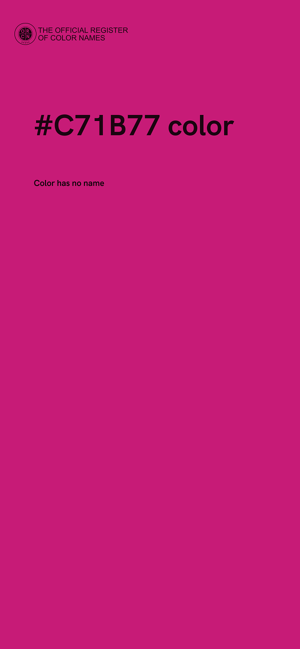 #C71B77 color image