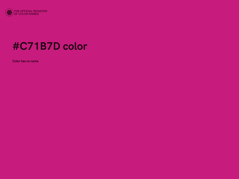 #C71B7D color image