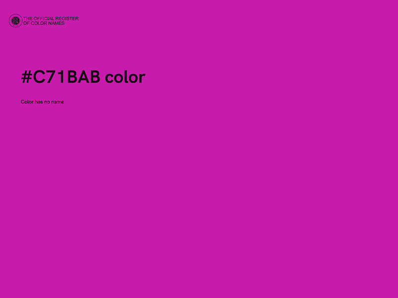#C71BAB color image