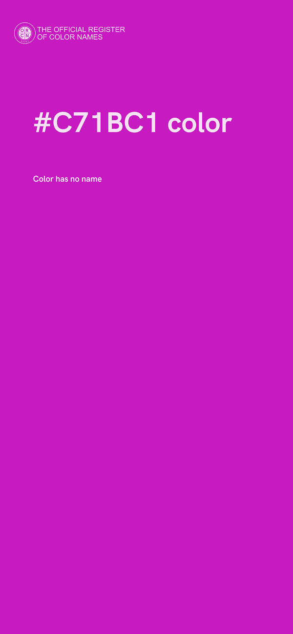#C71BC1 color image