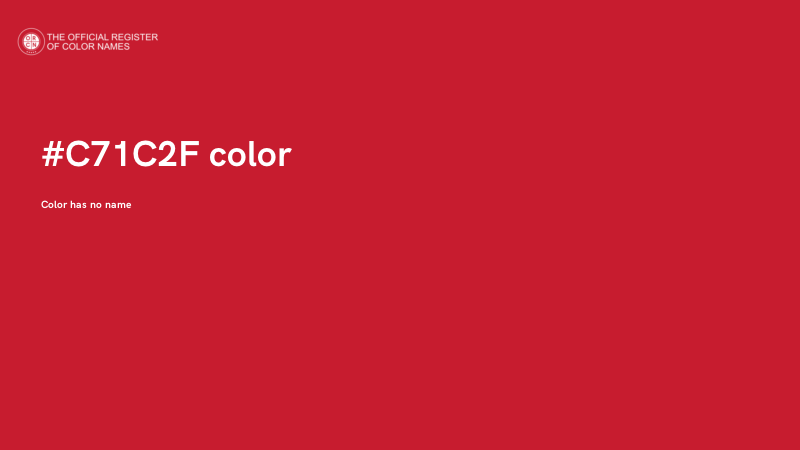 #C71C2F color image