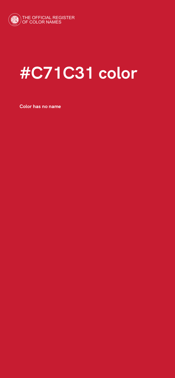 #C71C31 color image