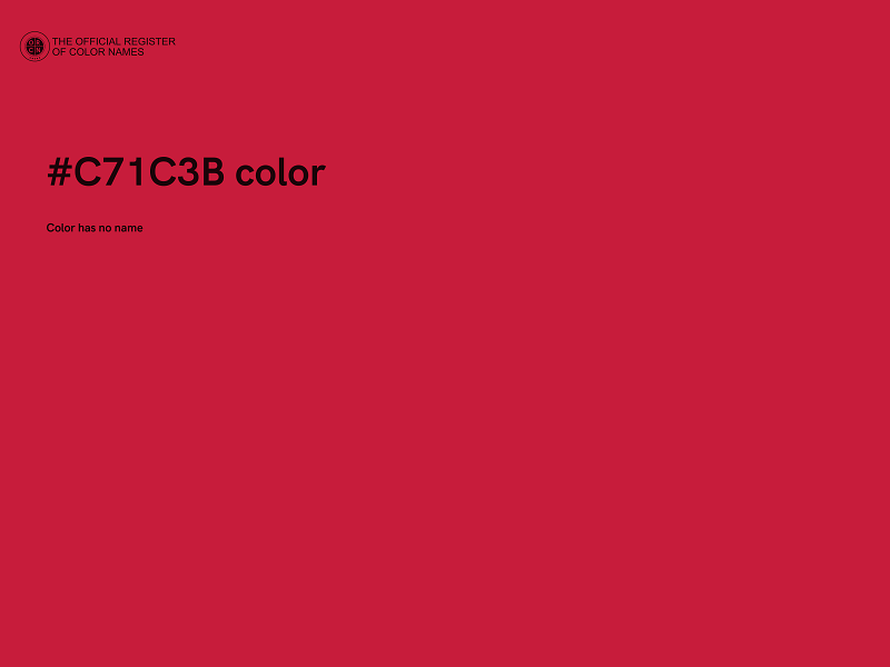 #C71C3B color image