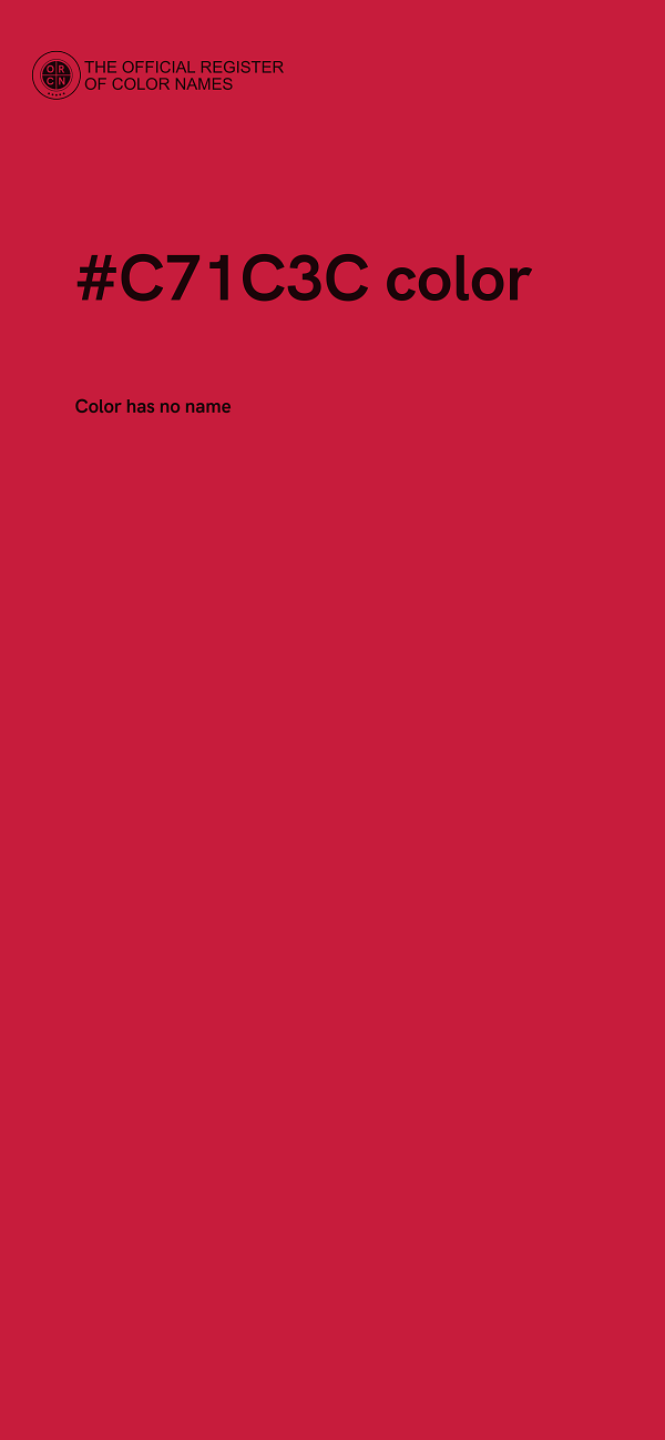 #C71C3C color image