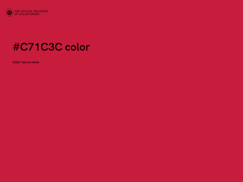 #C71C3C color image