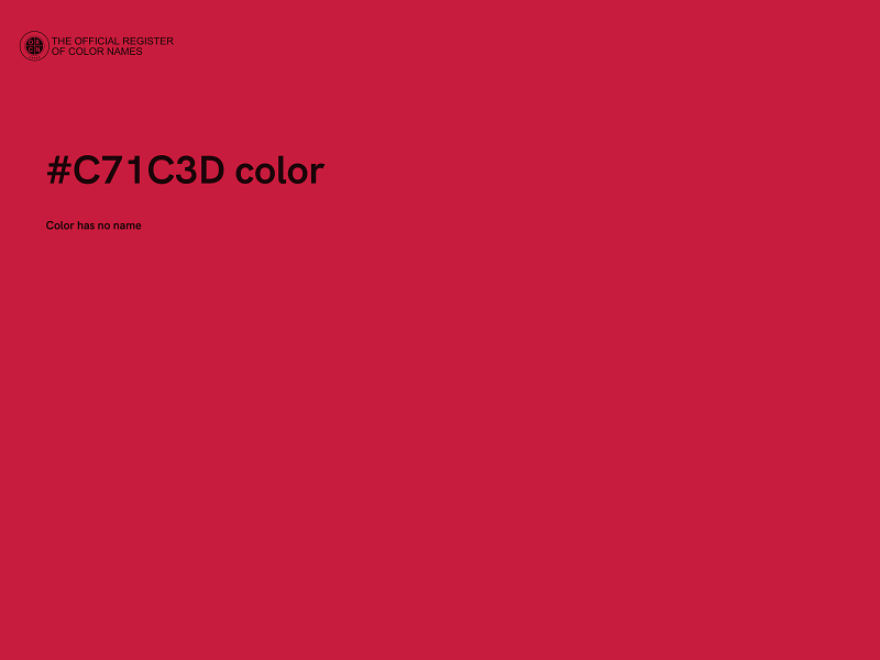 #C71C3D color image