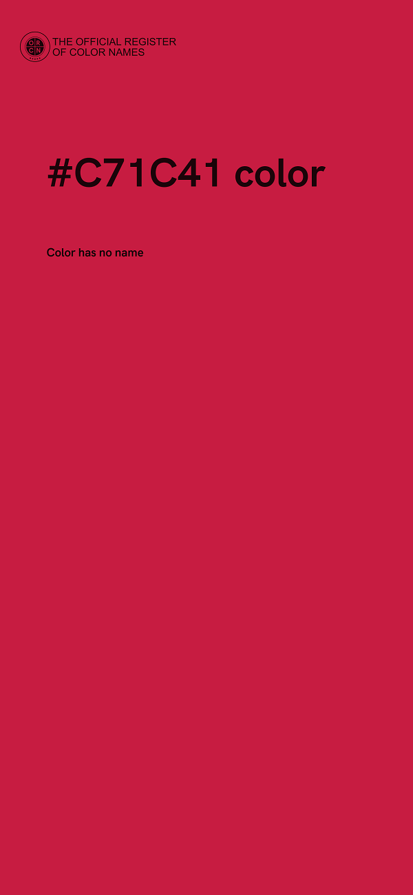 #C71C41 color image