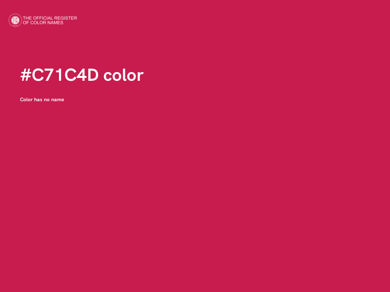 #C71C4D color image