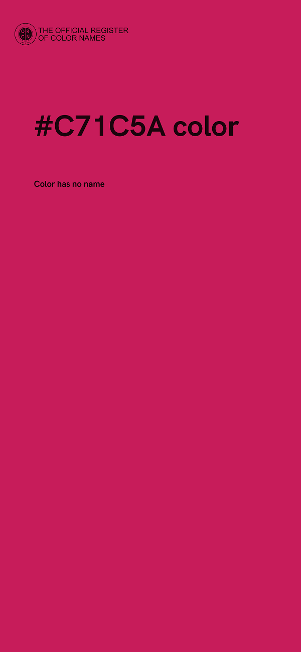 #C71C5A color image