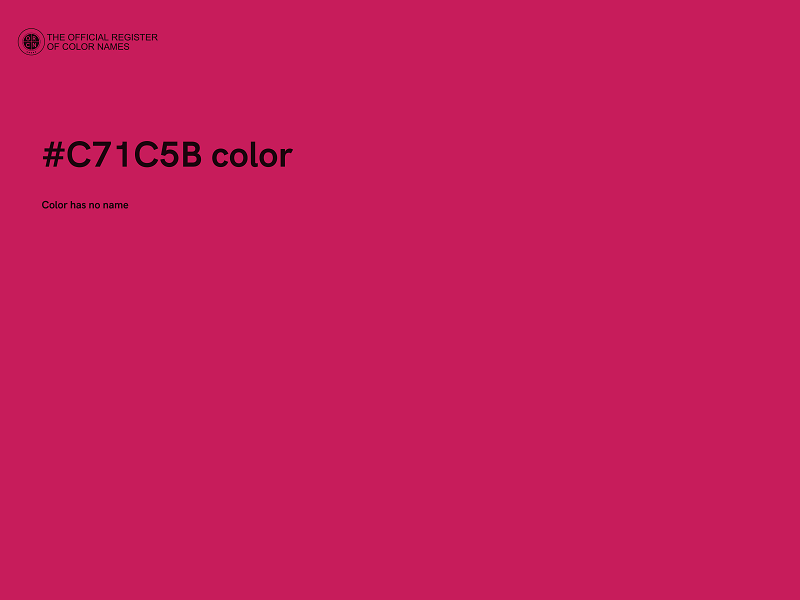 #C71C5B color image