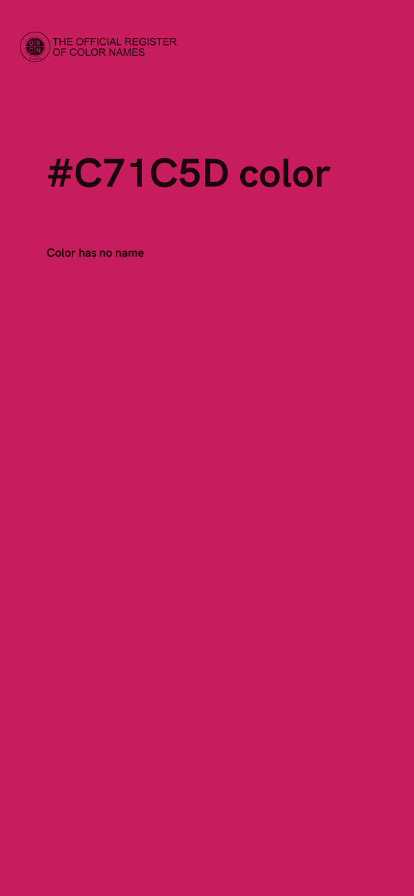 #C71C5D color image
