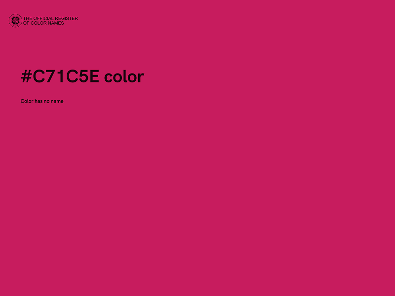 #C71C5E color image