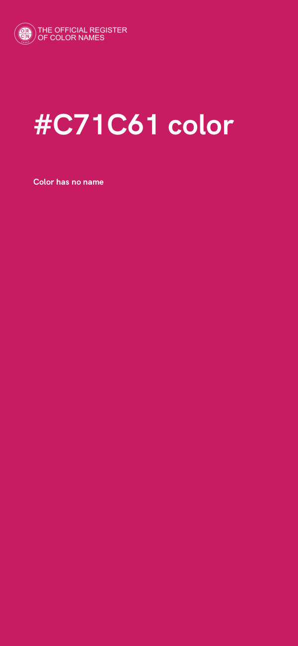 #C71C61 color image
