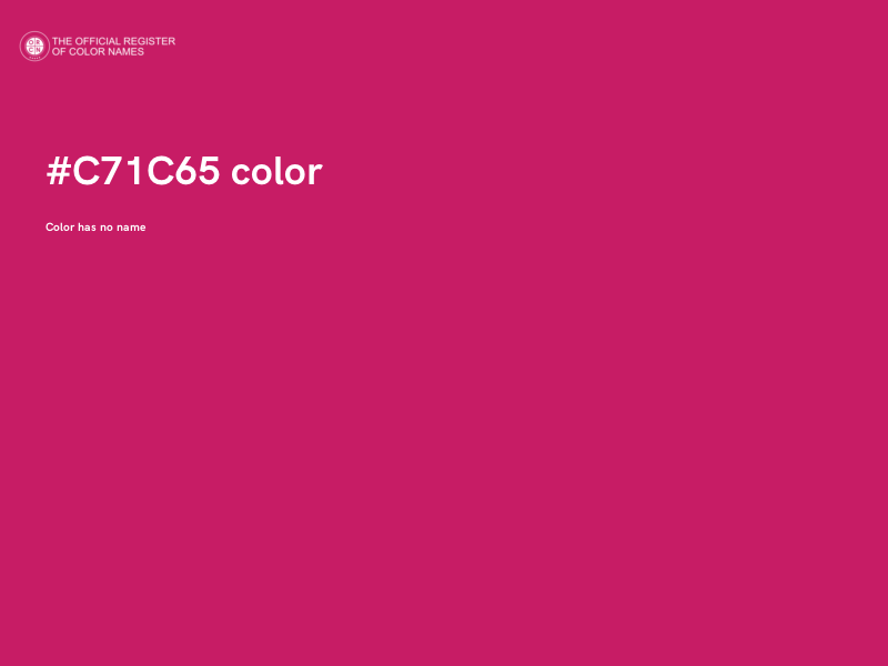 #C71C65 color image