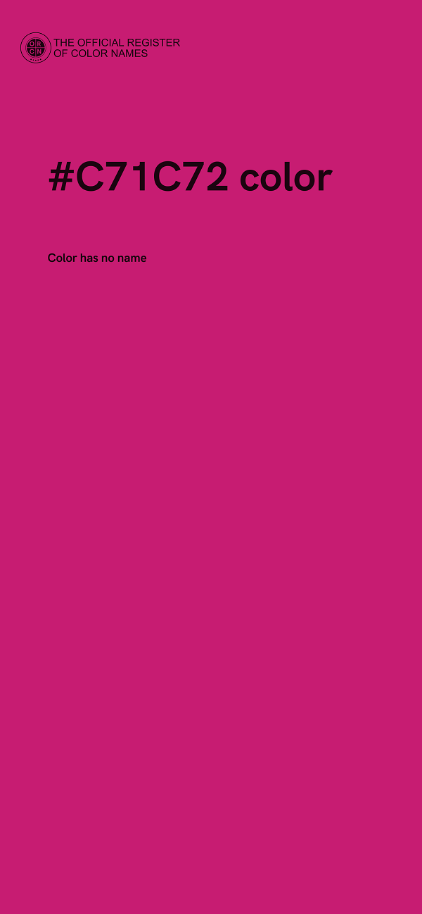 #C71C72 color image