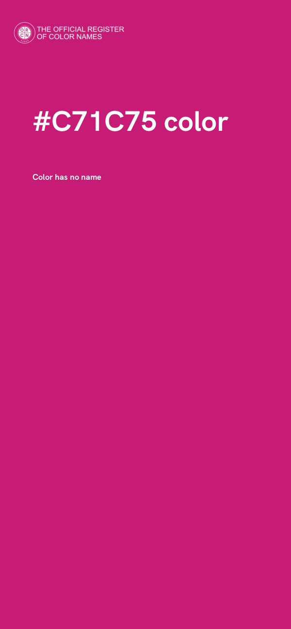 #C71C75 color image