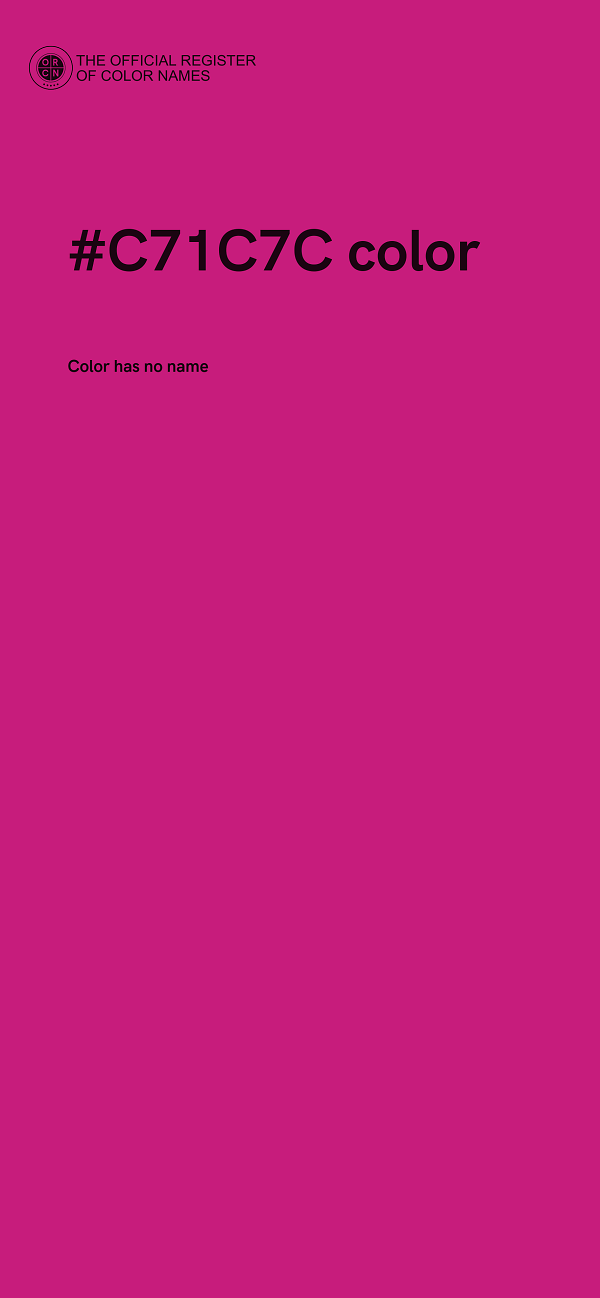 #C71C7C color image