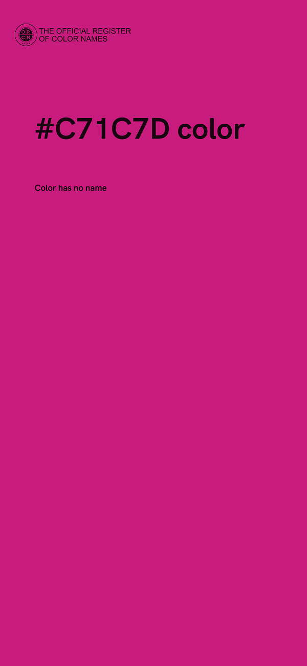 #C71C7D color image