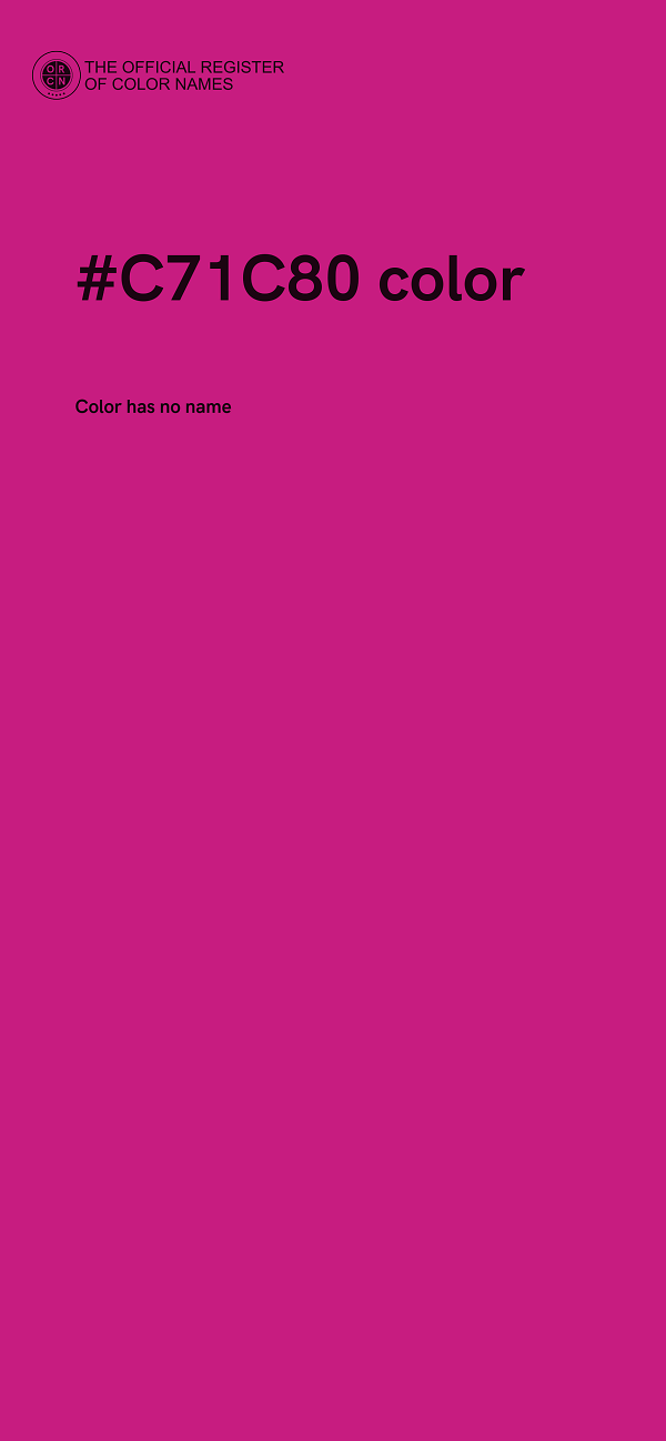 #C71C80 color image